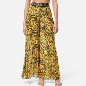 Versace BAROCCO PLEATED PAREO TROUSERS